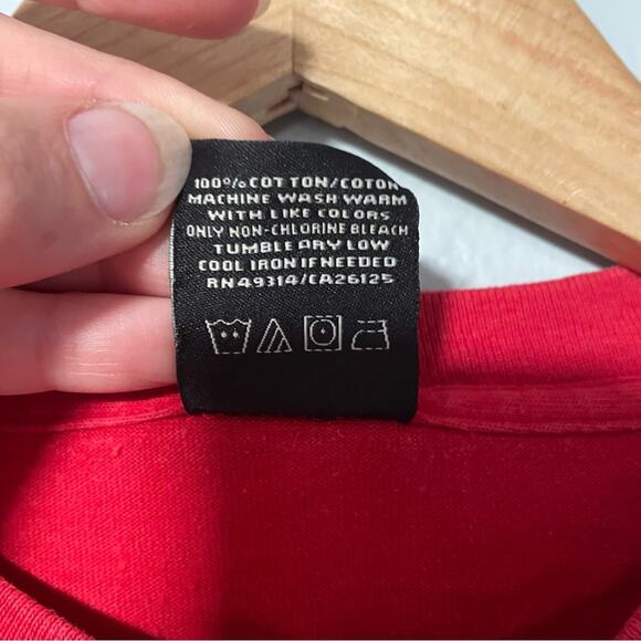 Boston Red Sox #34 David Ortiz Classic Red Cotton Tee Adult Unisex Small - Picture 3 of 4